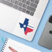 Granger Texas Vlag Sticker (Laptop met iPhone)