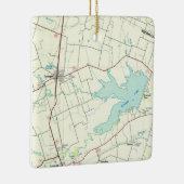 Granger TX  kaart Keramisch Ornament (Rechts)