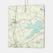 Granger TX  kaart Keramisch Ornament (Links)