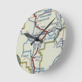 Grangeville Idaho  kaart Ronde Klok (Hoek)