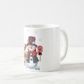 Grangran Snowman Candy Cane Kerstmis Funny Koffiemok (Voorkant rechts)