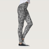 Graniet Abstract Steen Marmeren Patroon Leggings (Rechts)