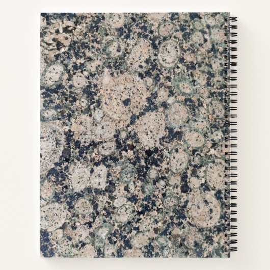 Graniet-achtergrond Notitieboek (Achterkant)