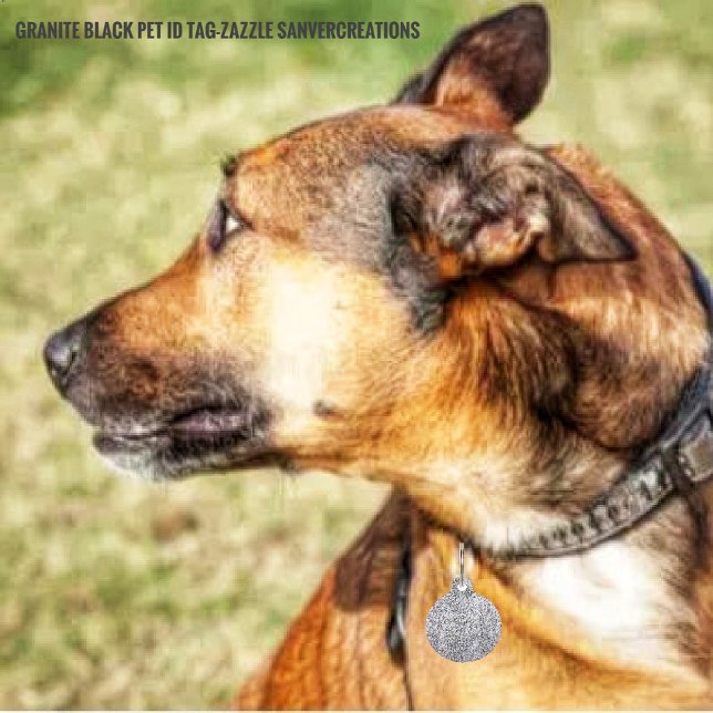 Graniet Black Huisdierpenning (Creator heeft geüpload)