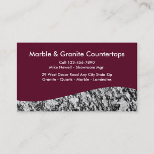 Graniet Distributor Visitekaartjes