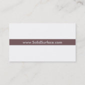 Graniet en marmer Visitekaartje (Achterkant)