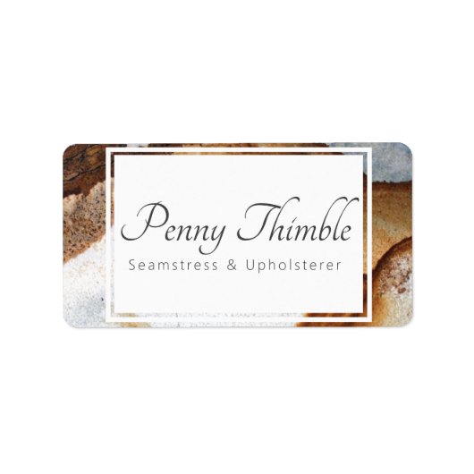 graniet geïoniseerde slak etiket (Voorkant)