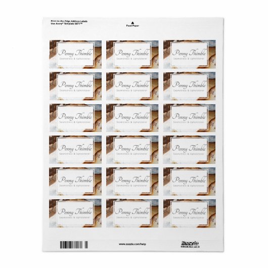 graniet geïoniseerde slak etiket (Full Sheet)