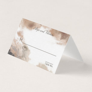 Graniet & Goud Bruiloft Gast Tafel Zitplaatsen Kaa Kaart