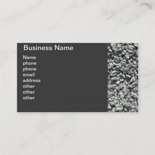 Graniet Gravel Visitekaartje (Voorkant)