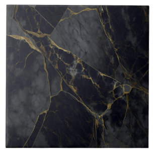 Graniet grijs en zwarte keramische Tegel Gebroken  Tegeltje