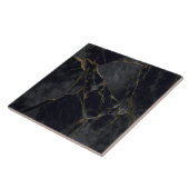 Graniet grijs en zwarte keramische Tegel Gebroken  Tegeltje (Zijkant)