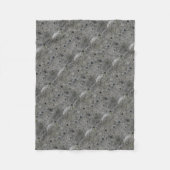 Graniet Grijs met Groen mos Fleece Deken (Voorkant)