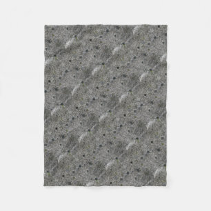 Graniet Grijs met Groen mos Fleece Deken