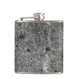 Graniet Grijs met Groen Mos Heupfles