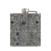 Graniet Grijs met Groen Mos Heupfles (Achterkant)