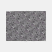 Graniet Grijs met Roze Details Fleece Deken (Voorkant (Horizontaal))