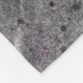 Graniet Grijs met Roze Details Fleece Deken (Hoek)