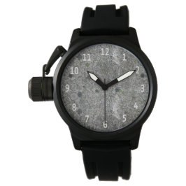 Graniet Grijs met Witte Cijfers Horloge