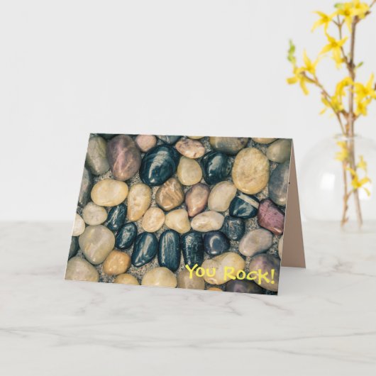 Graniet Grin | Greeting Card Kaart (Gele Bloem)