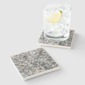 Graniet - Hard Rock Stenen Onderzetter (Zijkant)