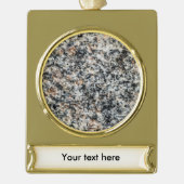 Graniet - Hard Rock Verguld Banner Ornament (Voorkant)