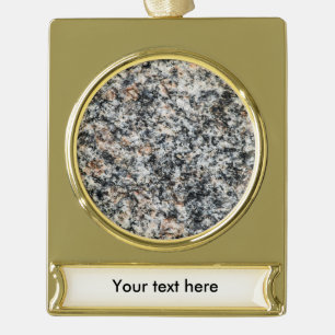 Graniet - Hard Rock Verguld Banner Ornament