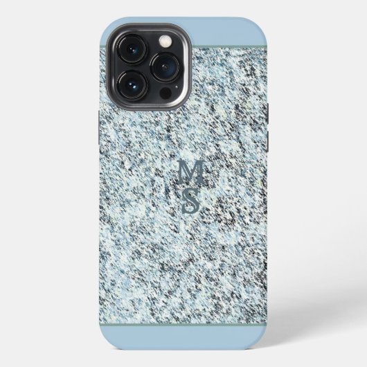 Graniet ingelegd iPhone hoesje (Achterkant)
