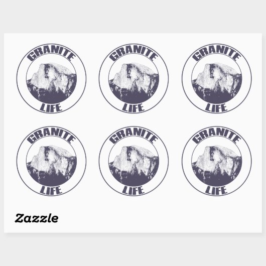 Graniet Life Ronde Sticker (Vel)