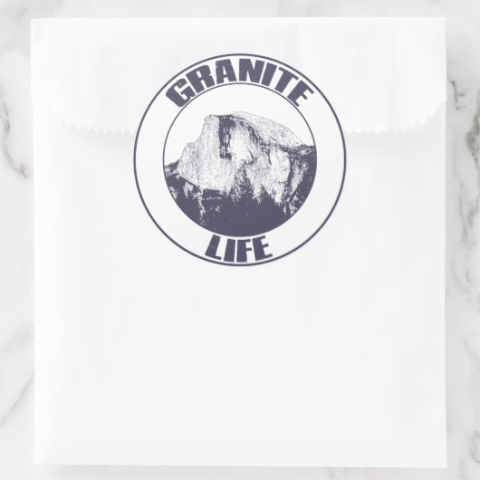 Graniet Life Ronde Sticker (Tas)
