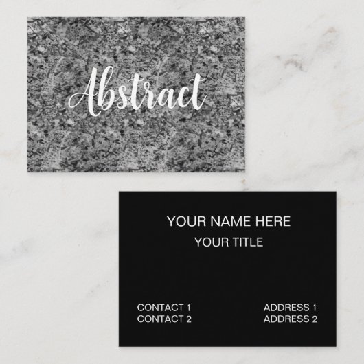 Graniet Mozaïek Abstract Steen Marmeren Patroon Visitekaartje (Voorkant / Achterkant)