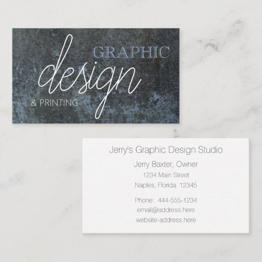 Graniet Professional Visitekaartje (Voorkant / Achterkant)