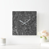 Graniet Stone Patroon Acrylwand Vierkante Klok (Huis)