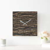 Graniet Stone Patroon Acrylwand Vierkante Klok (Huis)