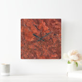 Graniet Stone Patroon Acrylwand Vierkante Klok (Huis)