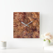 Graniet Stone Patroon Acrylwand Vierkante Klok (Huis)