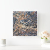 Graniet Stone Patroon Acrylwand Vierkante Klok (Huis)