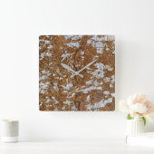 Graniet Stone Patroon Acrylwand Vierkante Klok (Huis)