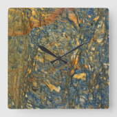 Graniet Stone Patroon Acrylwand Vierkante Klok (Voorkant)