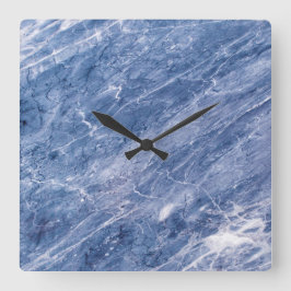 Graniet Stone Patroon Acrylwand Vierkante Klok