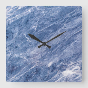 Graniet Stone Patroon Acrylwand Vierkante Klok