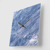 Graniet Stone Patroon Acrylwand Vierkante Klok (Hoek)