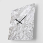 Graniet Stone Patroon Acrylwand Vierkante Klok (Hoek)