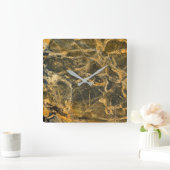 Graniet Stone Patroon Acrylwand Vierkante Klok (Huis)