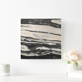 Graniet Stone Patroon Acrylwand Vierkante Klok (Huis)