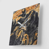 Graniet Stone Patroon Acrylwand Vierkante Klok (Hoek)