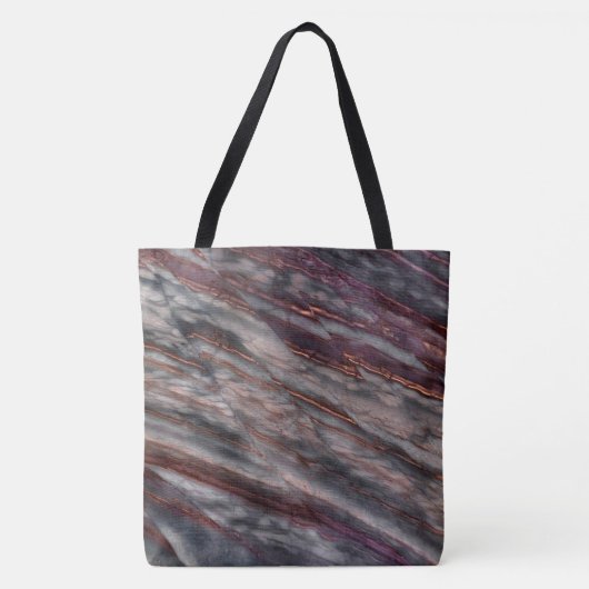 Graniet Stone Pattern All-Over-Print Canvas tas (Voorkant)