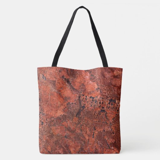 Graniet Stone Pattern All-Over-Print Canvas tas (Achterkant)