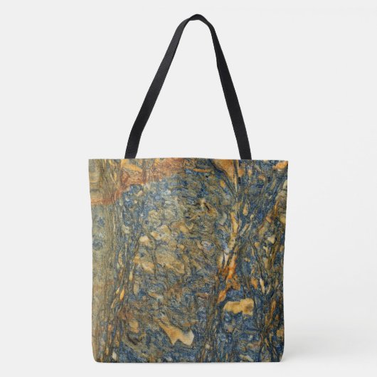 Graniet Stone Pattern All-Over-Print Canvas tas (Voorkant)