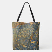 Graniet Stone Pattern All-Over-Print Canvas tas (Achterkant)